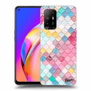 Picasee silikonový průhledný obal pro OPPO A94 5G - Colorful roof