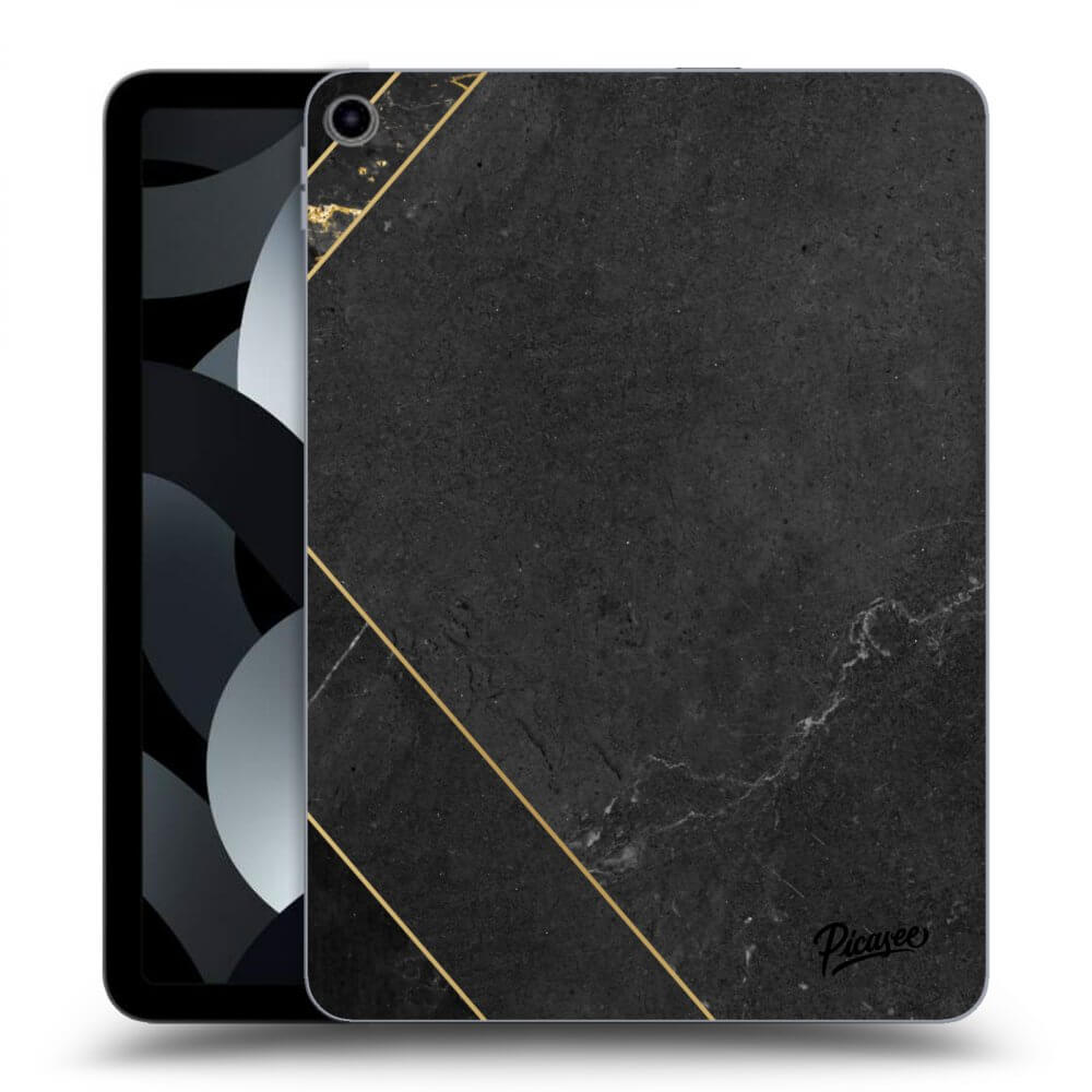 Picasee silikonový průhledný obal pro Apple iPad 10,9" 2022 (10.generace) - Black tile