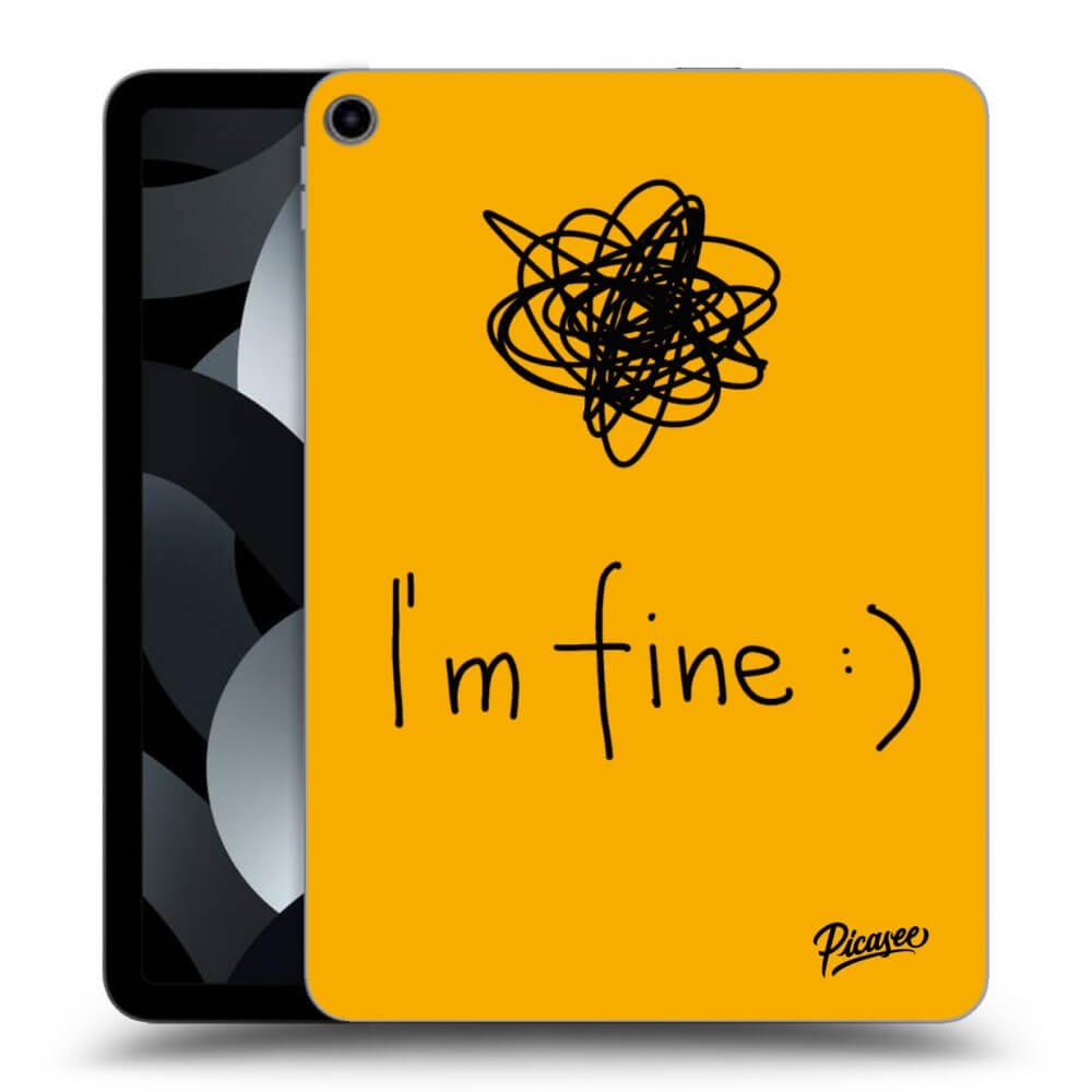 Picasee silikonový průhledný obal pro Apple iPad 10,9" 2022 (10.generace) - I am fine