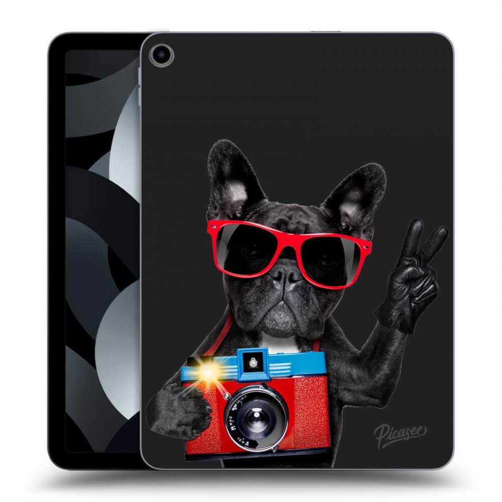 Picasee silikonový černý obal pro Apple iPad 10,9" 2022 (10.generace) - French Bulldog