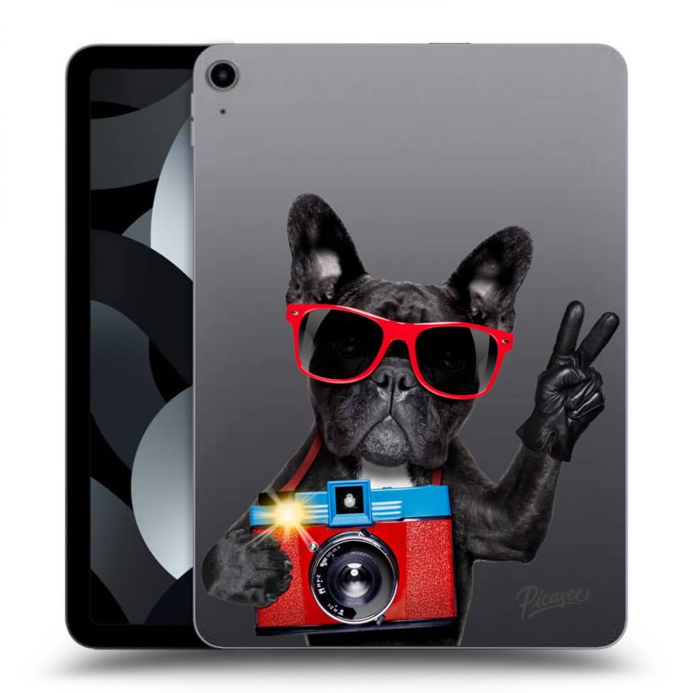 Picasee silikonový průhledný obal pro Apple iPad 10,9" 2022 (10.gen.) - French Bulldog
