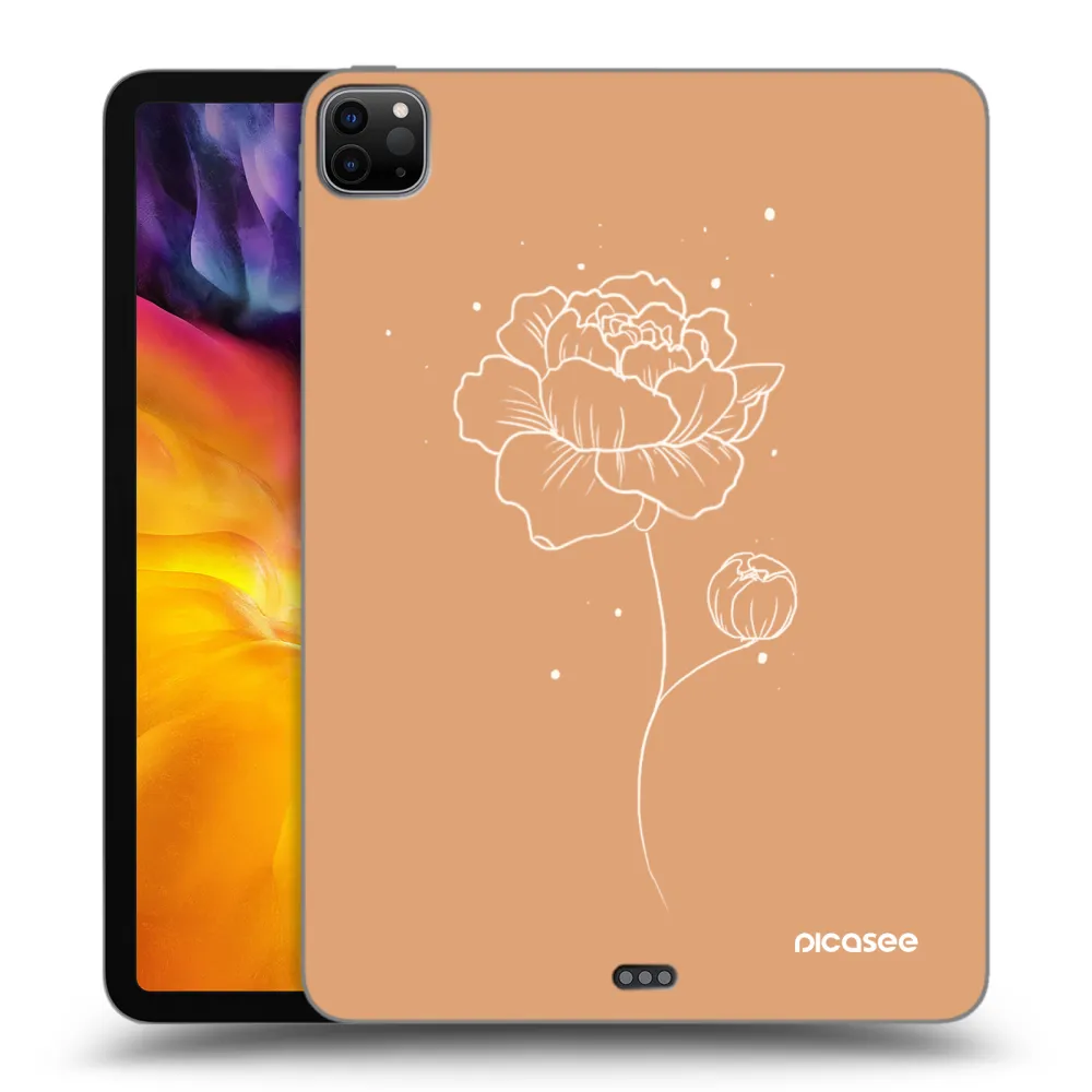 Picasee silikonový černý obal pro Apple iPad Pro 11" 2022 M2 (4.generace) - Peonies