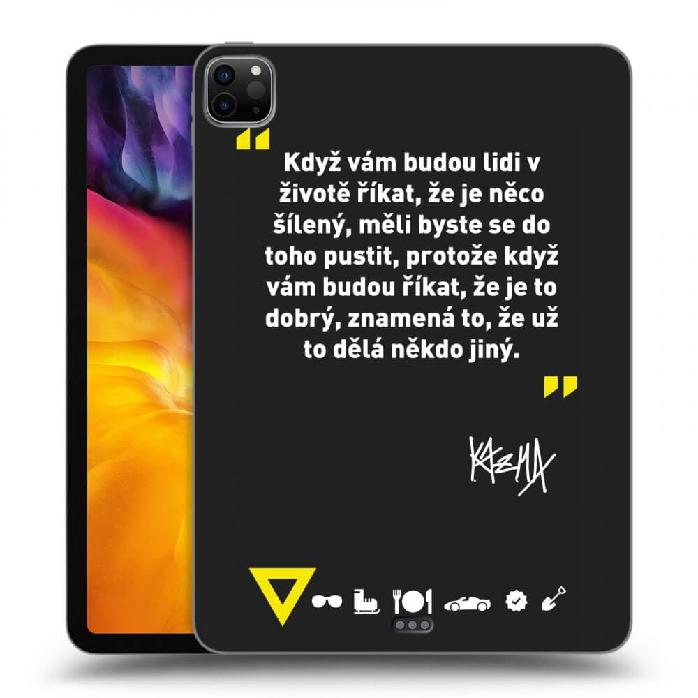 Picasee silikonový černý obal pro Apple iPad Pro 11" 2022 M2 (4.generace) - Kazma - MĚLI BYSTE SE DO TOHO PUSTIT