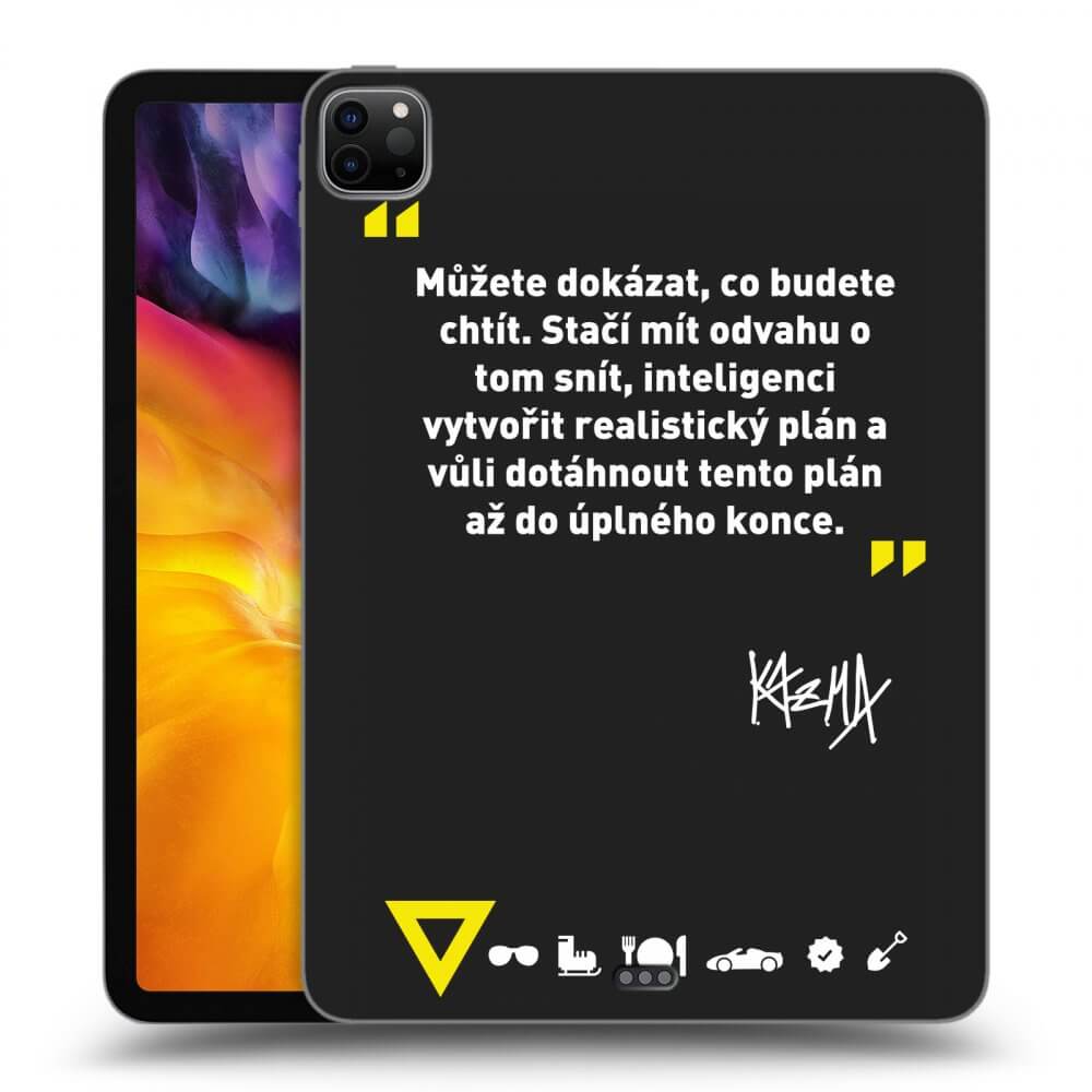 Picasee silikonový černý obal pro Apple iPad Pro 11" 2022 M2 (4.generace) - Kazma - MŮŽETE DOKÁZAT, CO BUDETE CHTÍT