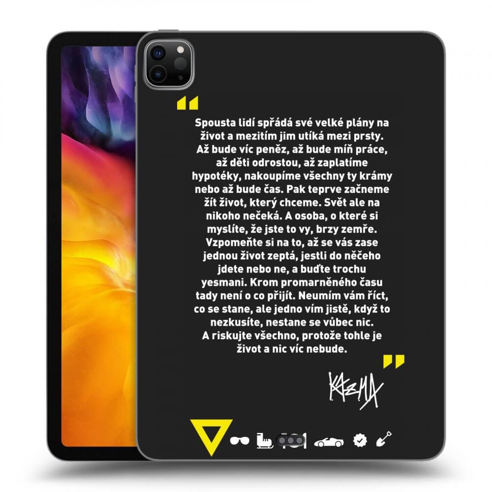 Picasee silikonový černý obal pro Apple iPad Pro 11" 2022 M2 (4.generace) - Kazma - BUĎTE TROCHU YESMANI
