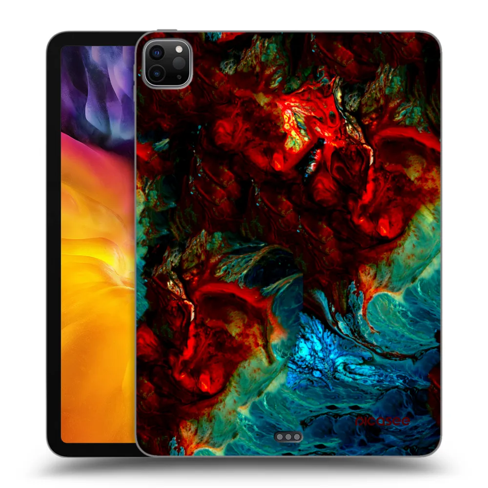 Picasee silikonový černý obal pro Apple iPad Pro 11" 2022 M2 (4.generace) - Universe
