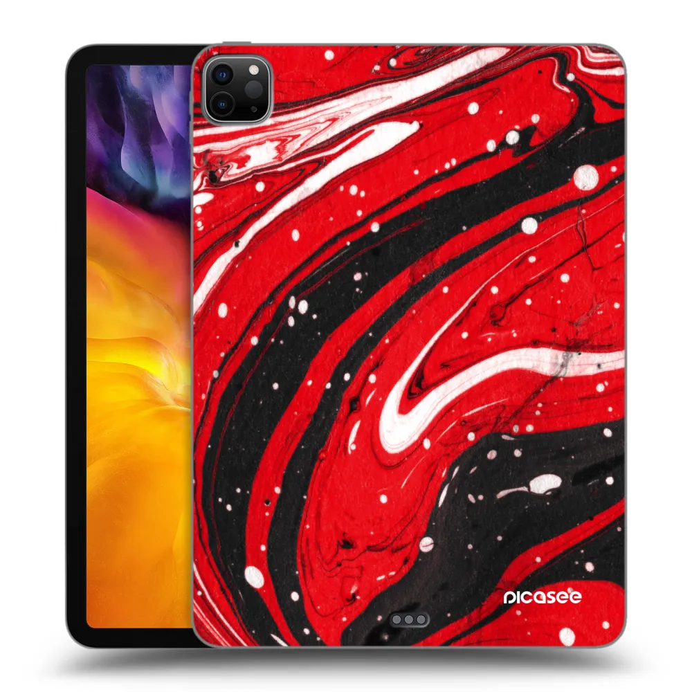 Picasee silikonový černý obal pro Apple iPad Pro 11" 2022 M2 (4.generace) - Red black