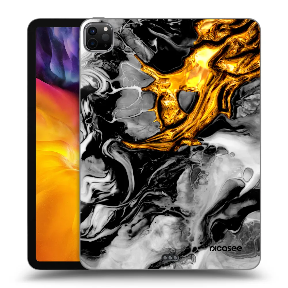 Picasee silikonový černý obal pro Apple iPad Pro 11" 2022 M2 (4.generace) - Black Gold 2