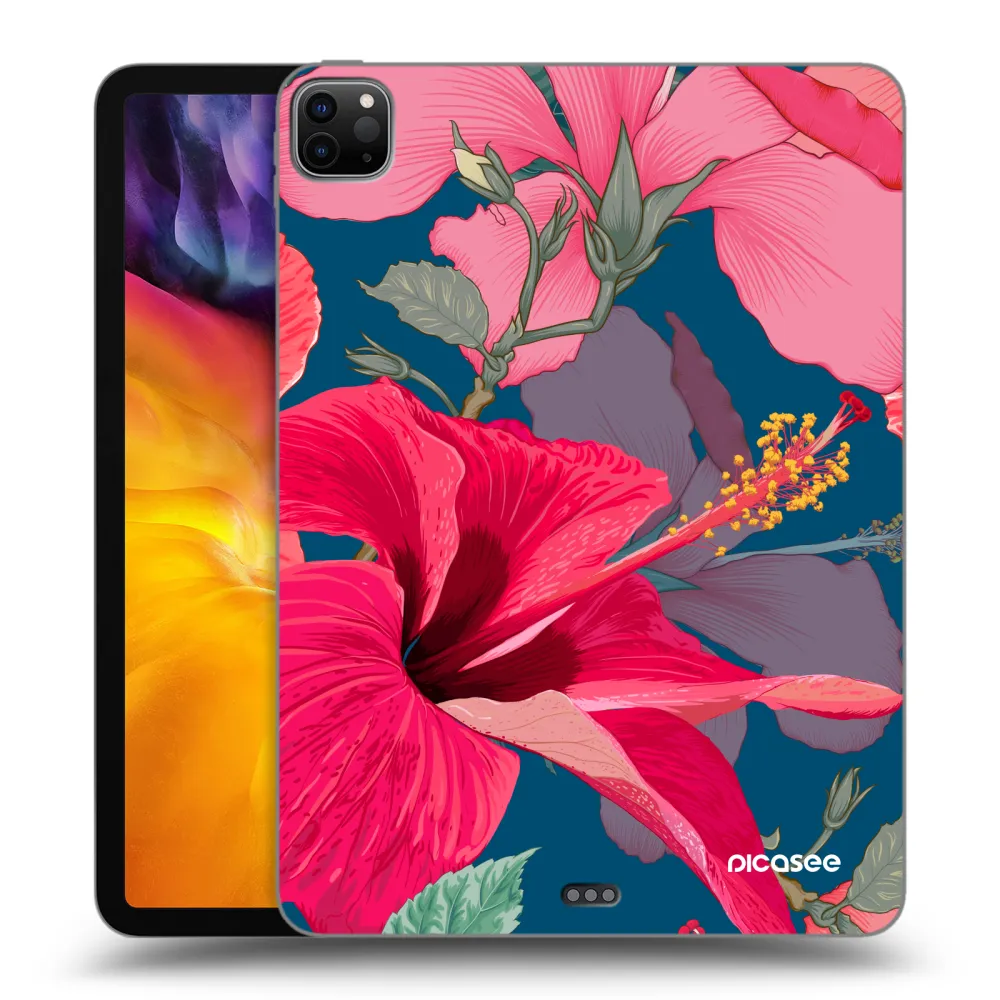 Picasee silikonový černý obal pro Apple iPad Pro 11" 2022 M2 (4.generace) - Hibiscus
