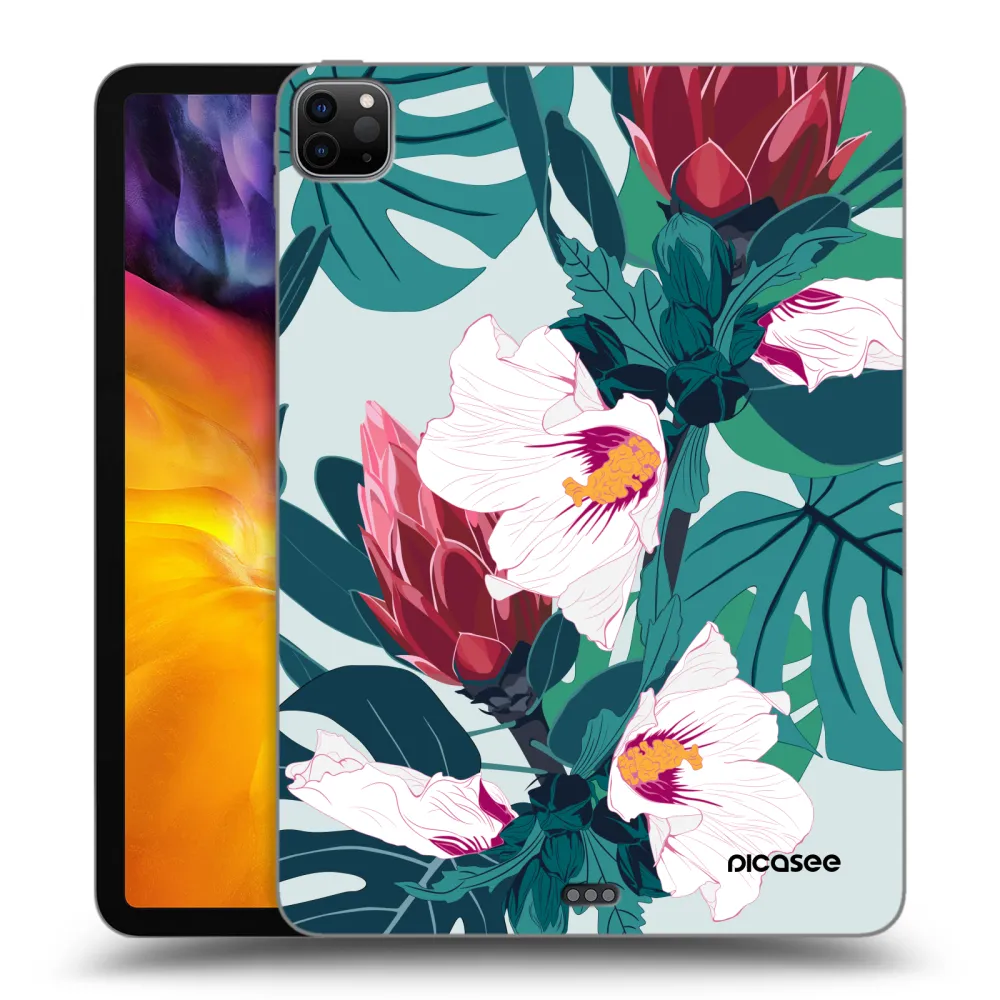 Picasee silikonový černý obal pro Apple iPad Pro 11" 2022 M2 (4.generace) - Rhododendron
