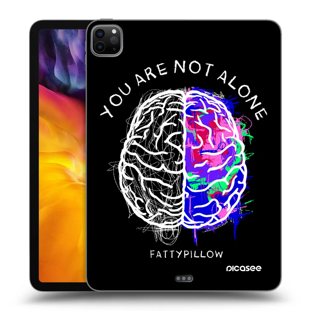 Picasee silikonový černý obal pro Apple iPad Pro 11" 2022 M2 (4.generace) - Brain - White