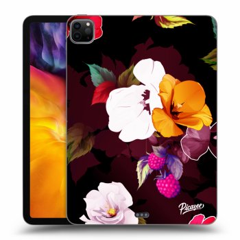 Picasee silikonový černý obal pro Apple iPad Pro 11" 2022 M2 (4.generace) - Flowers and Berries