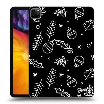 Picasee silikonový černý obal pro Apple iPad Pro 11" 2022 M2 (4.generace) - Mistletoe