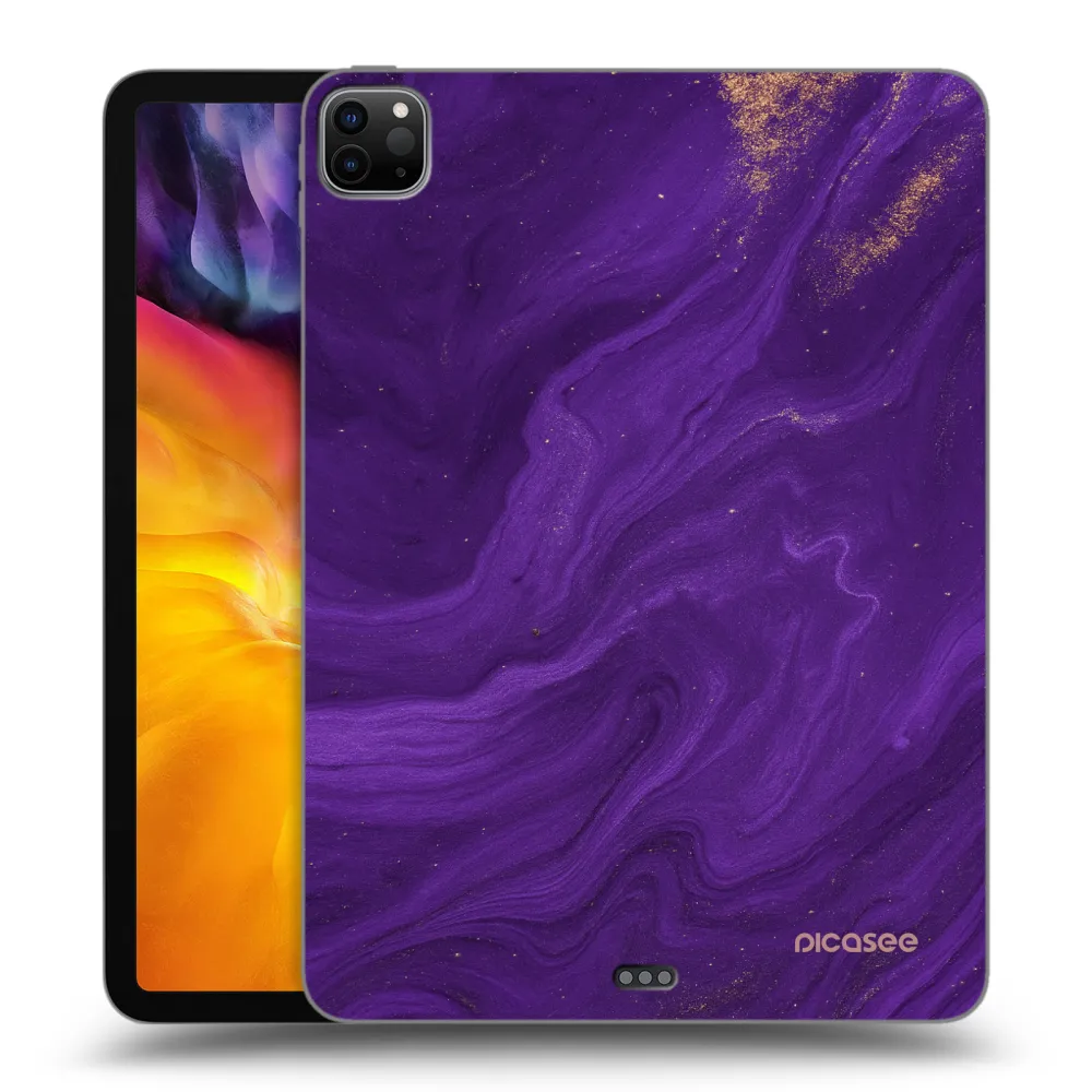 Picasee silikonový černý obal pro Apple iPad Pro 11" 2022 M2 (4.generace) - Fialová