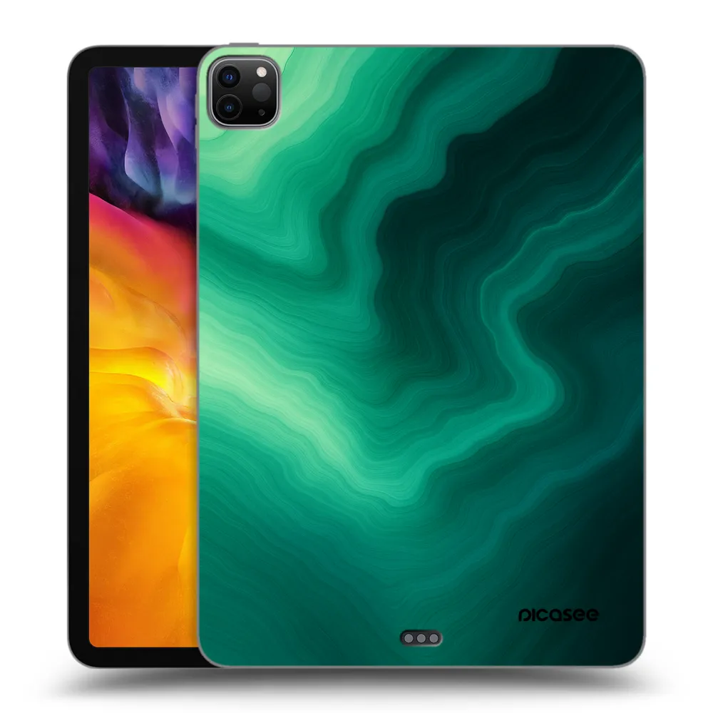 Picasee silikonový černý obal pro Apple iPad Pro 11" 2022 M2 (4.generace) - Malachite