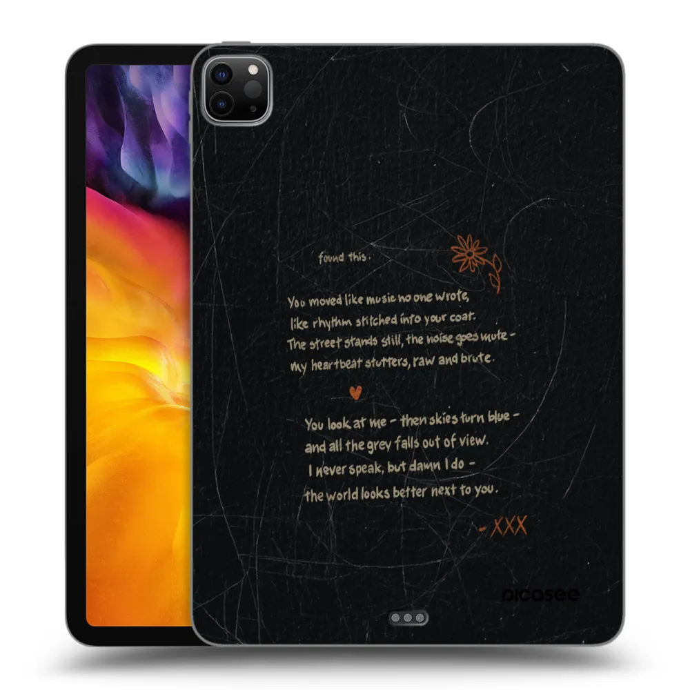 Picasee silikonový černý obal pro Apple iPad Pro 11" 2022 M2 (4.generace) - POET