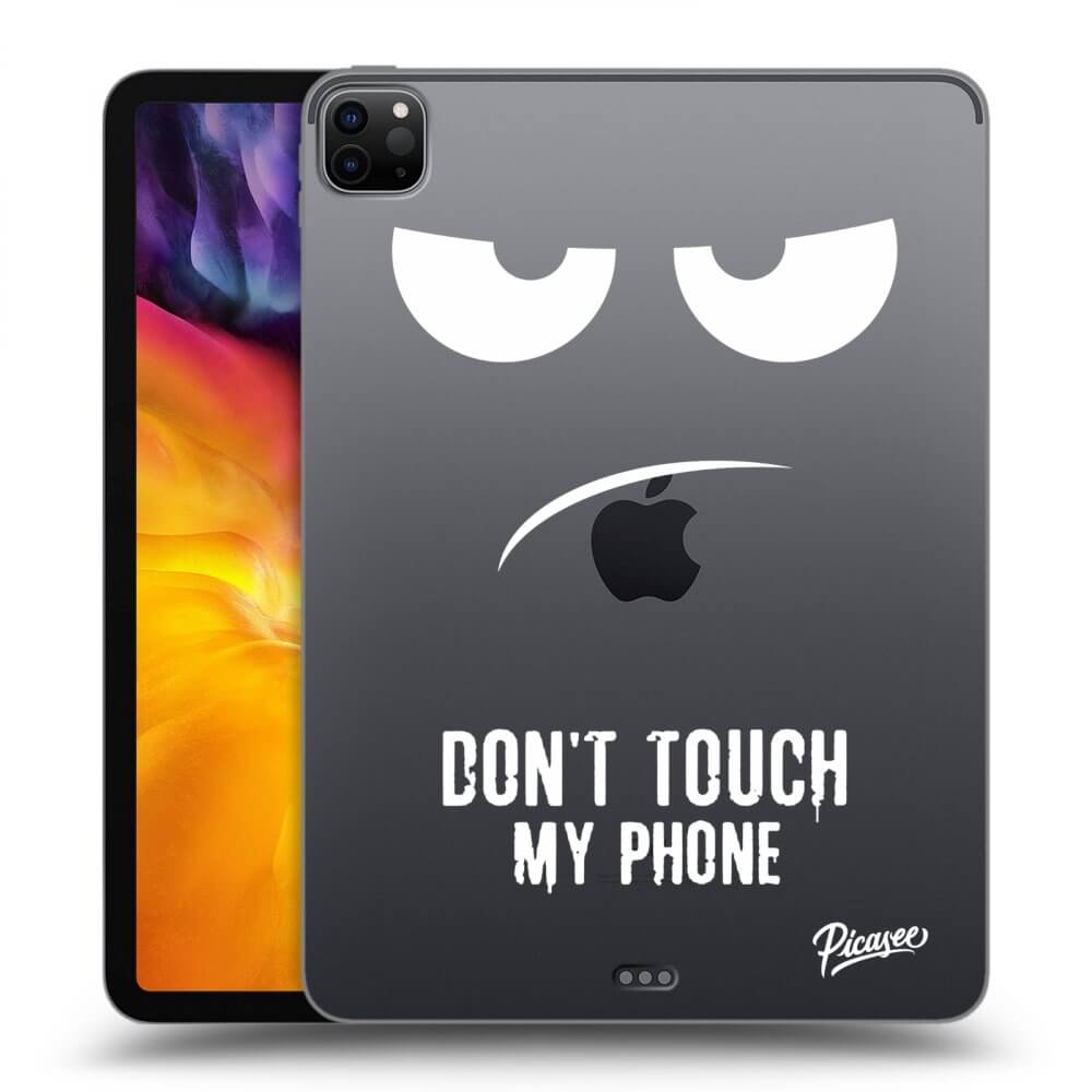 Picasee silikonový průhledný obal pro Apple iPad Pro 11" 2022 M2 (4.generace) - Don't Touch My Phone