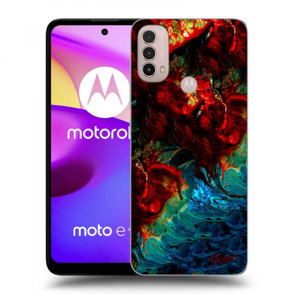 Picasee silikonový černý obal pro Motorola Moto E40 - Universe