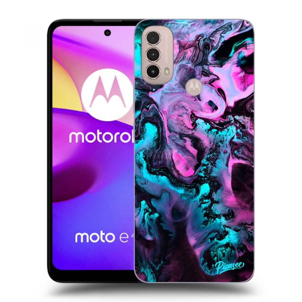Picasee silikonový černý obal pro Motorola Moto E40 - Lean