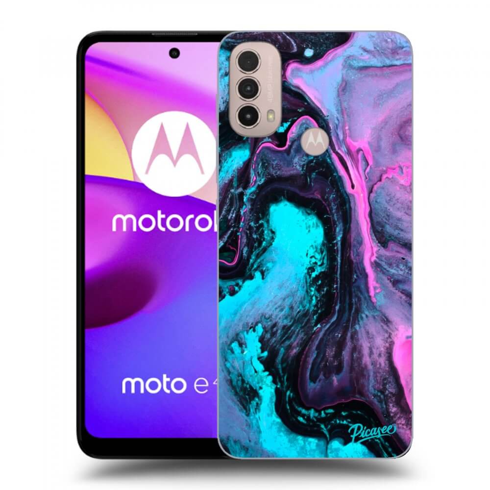 Picasee silikonový černý obal pro Motorola Moto E40 - Lean 2