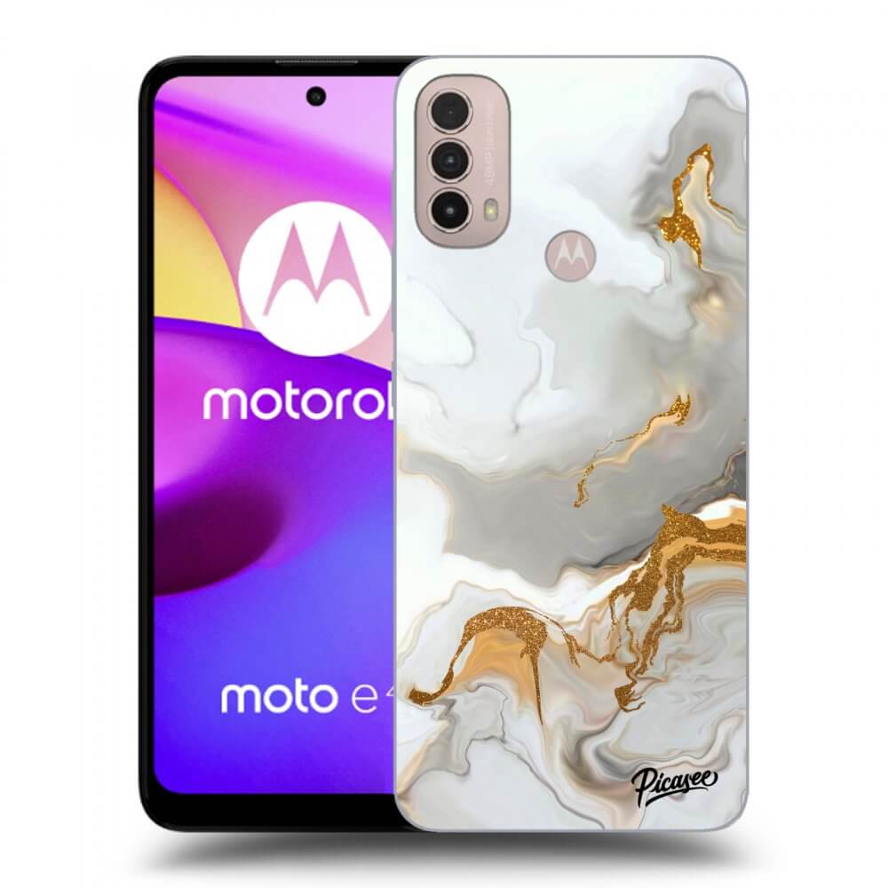 Picasee silikonový černý obal pro Motorola Moto E40 - Her
