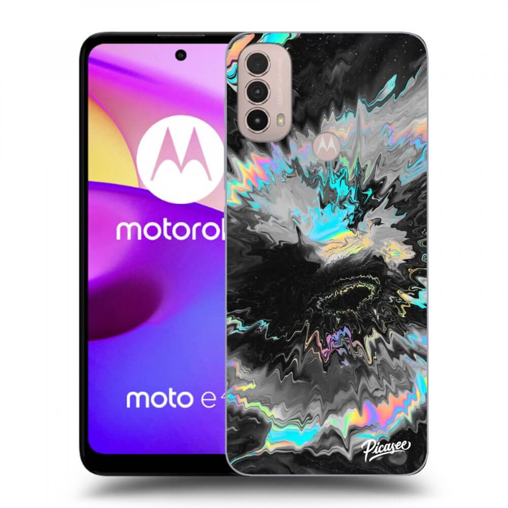 Picasee silikonový černý obal pro Motorola Moto E40 - Magnetic