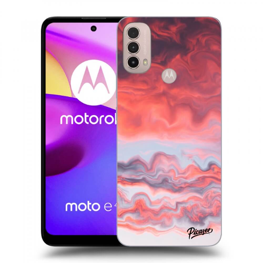 Picasee silikonový černý obal pro Motorola Moto E40 - Sunset
