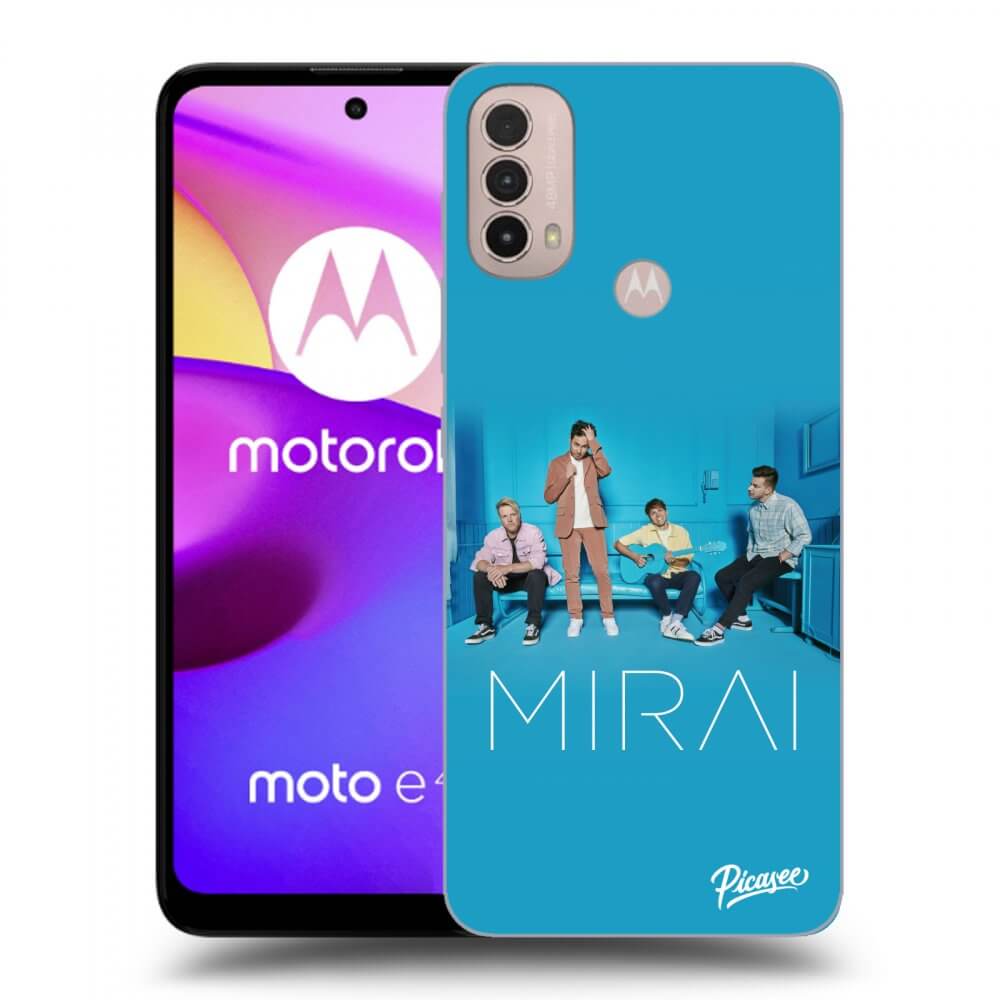 Picasee silikonový černý obal pro Motorola Moto E40 - Mirai - Blue