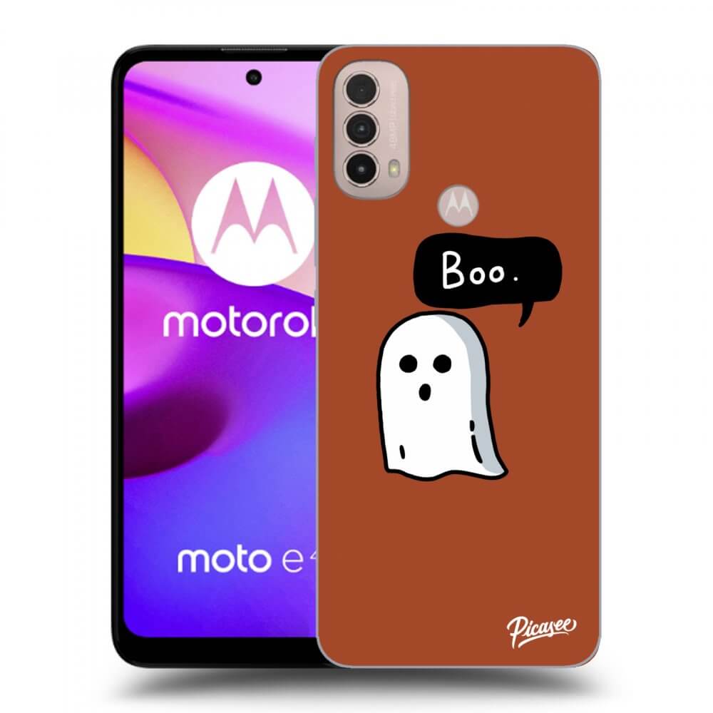 Picasee silikonový černý obal pro Motorola Moto E40 - Boo