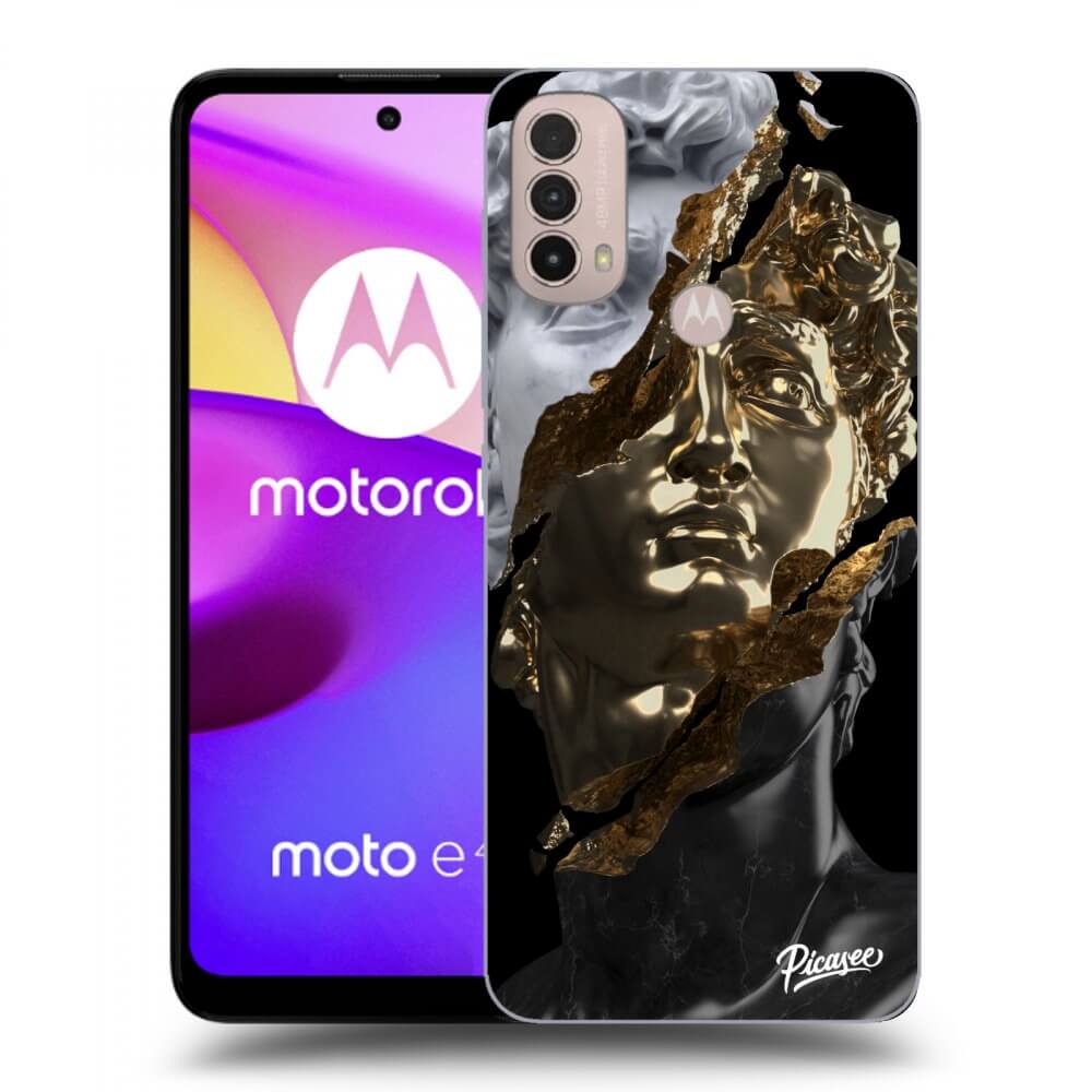 Picasee silikonový černý obal pro Motorola Moto E40 - Trigger