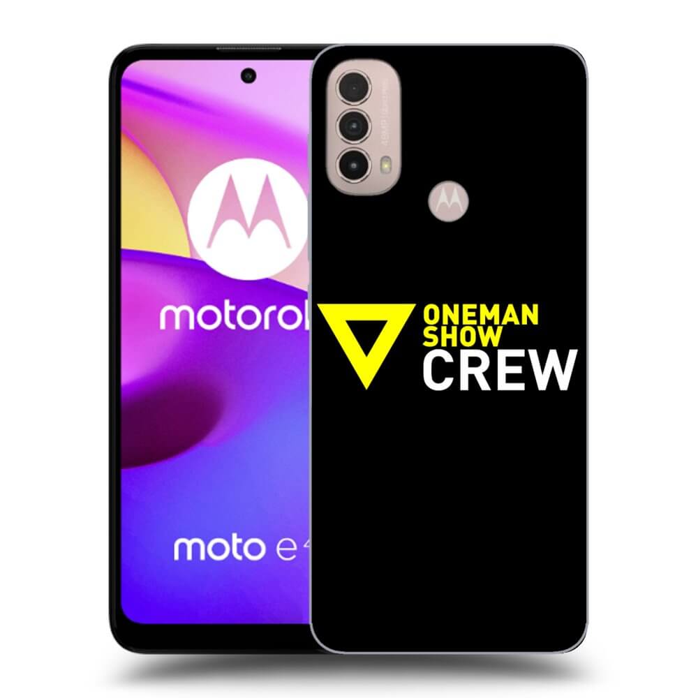Picasee silikonový černý obal pro Motorola Moto E40 - ONEMANSHOW CREW