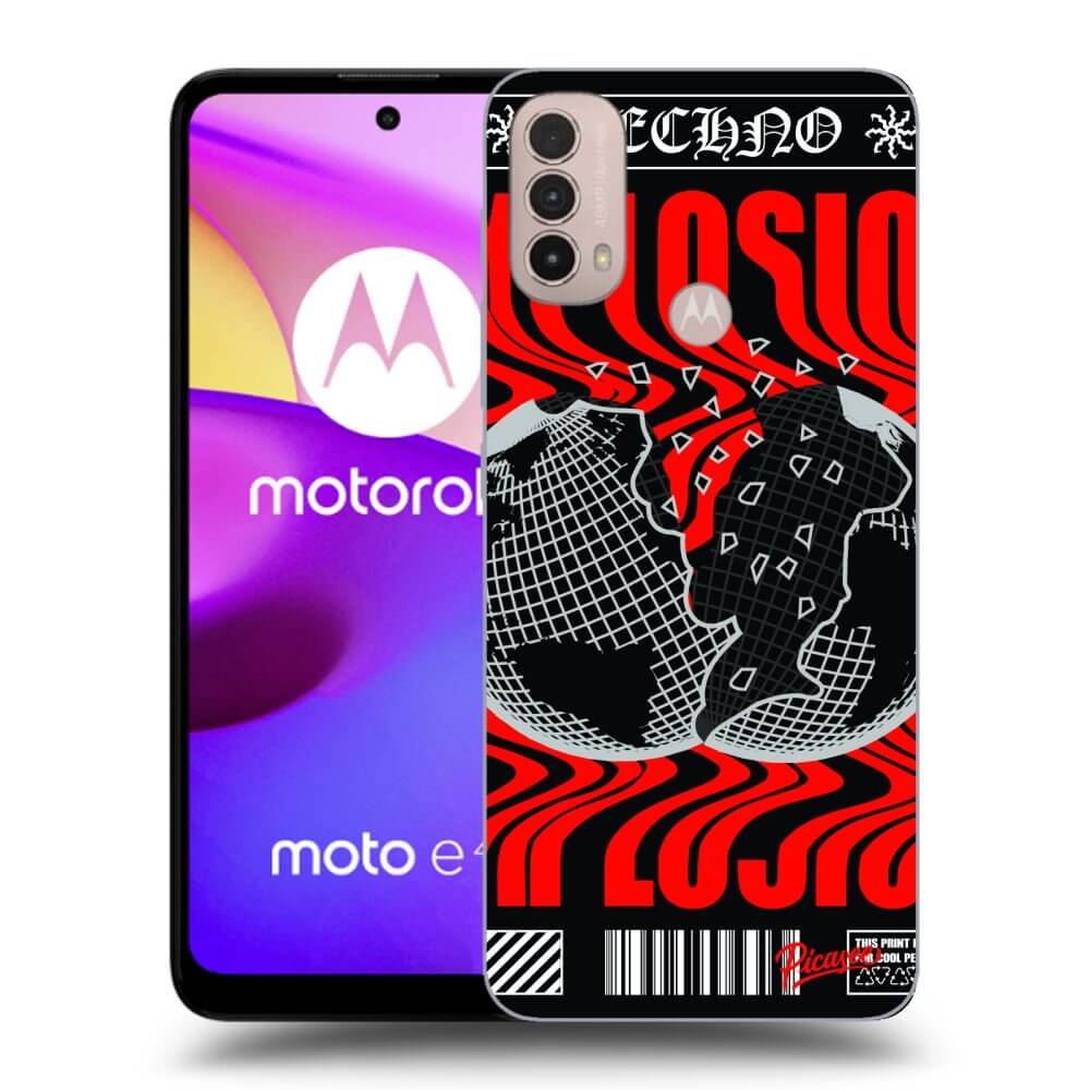 Picasee silikonový černý obal pro Motorola Moto E40 - EXPLOSION