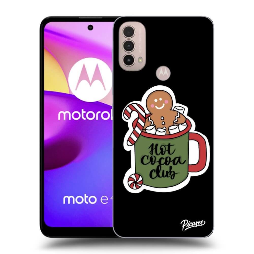 Picasee silikonový černý obal pro Motorola Moto E40 - Hot Cocoa Club
