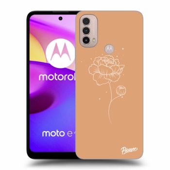 Obal pro Motorola Moto E40 - Peonies