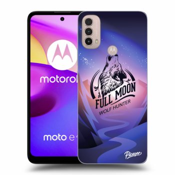 Picasee silikonový černý obal pro Motorola Moto E40 - Wolf