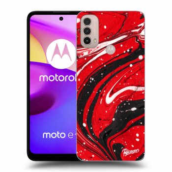 Obal pro Motorola Moto E40 - Red black