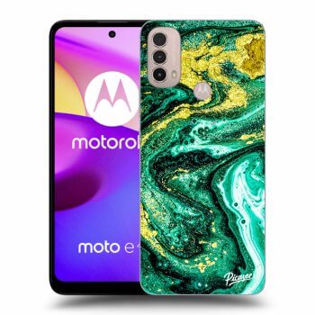 Obal pro Motorola Moto E40 - Green Gold