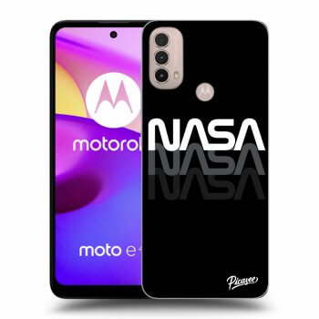 Picasee silikonový černý obal pro Motorola Moto E40 - NASA Triple