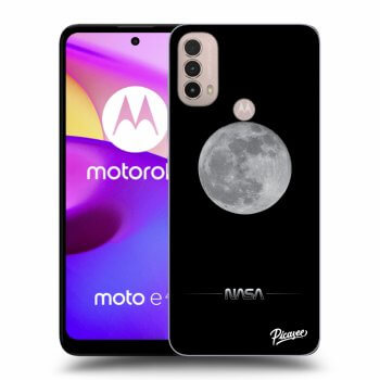 Picasee silikonový černý obal pro Motorola Moto E40 - Moon Minimal