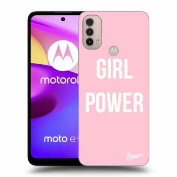 Picasee silikonový černý obal pro Motorola Moto E40 - Girl power