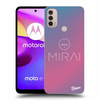 Picasee silikonový černý obal pro Motorola Moto E40 - Mirai - Logo