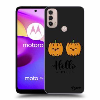 Picasee silikonový černý obal pro Motorola Moto E40 - Hallo Fall