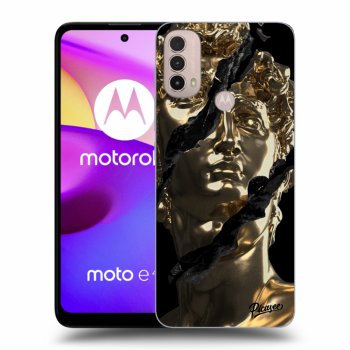 Picasee silikonový černý obal pro Motorola Moto E40 - Golder