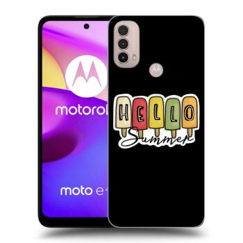 Picasee silikonový černý obal pro Motorola Moto E40 - Ice Cream