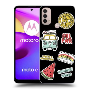Picasee silikonový černý obal pro Motorola Moto E40 - Summer