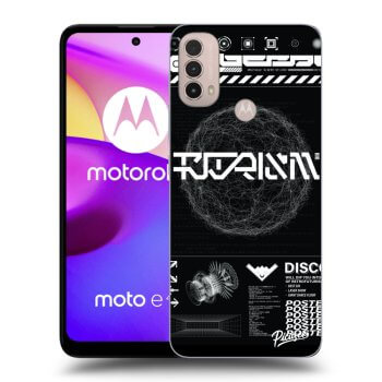 Picasee silikonový černý obal pro Motorola Moto E40 - BLACK DISCO