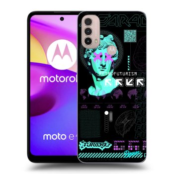 Picasee silikonový černý obal pro Motorola Moto E40 - RETRO