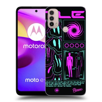 Picasee silikonový černý obal pro Motorola Moto E40 - HYPE SMILE