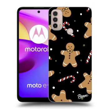 Picasee silikonový černý obal pro Motorola Moto E40 - Gingerbread