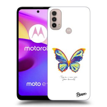 Obal pro Motorola Moto E40 - Diamanty White